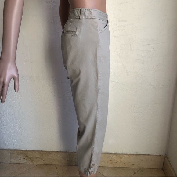 Ann Taylor Loft Curvy Cropped Khaki/Tan Capri Pants Women’s Size 6P Casual - Picture 3 of 16